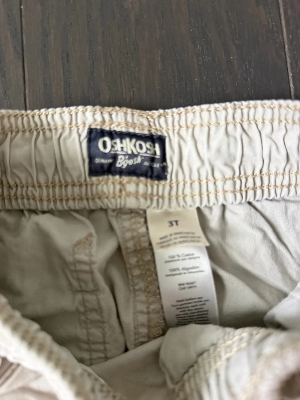 OshKosh B'gosh Cream Drawstring Casual Pants for Kids